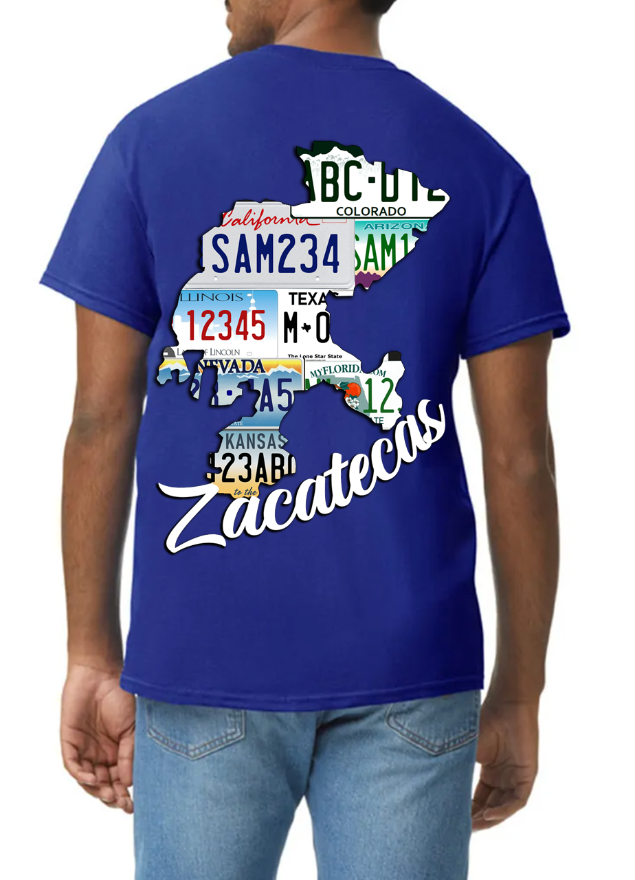 PLAYERA ALGODON ZAC PLACAS USA