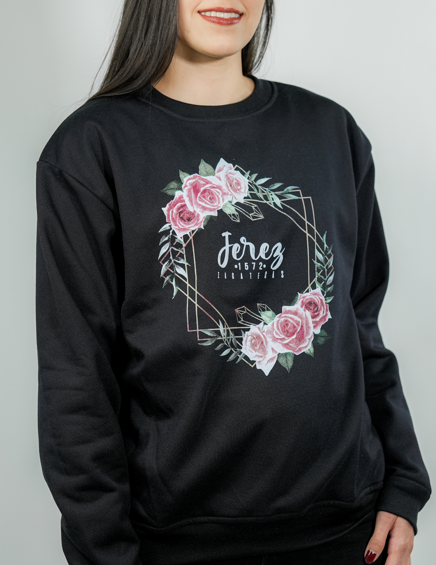 SUDADERA FLORES