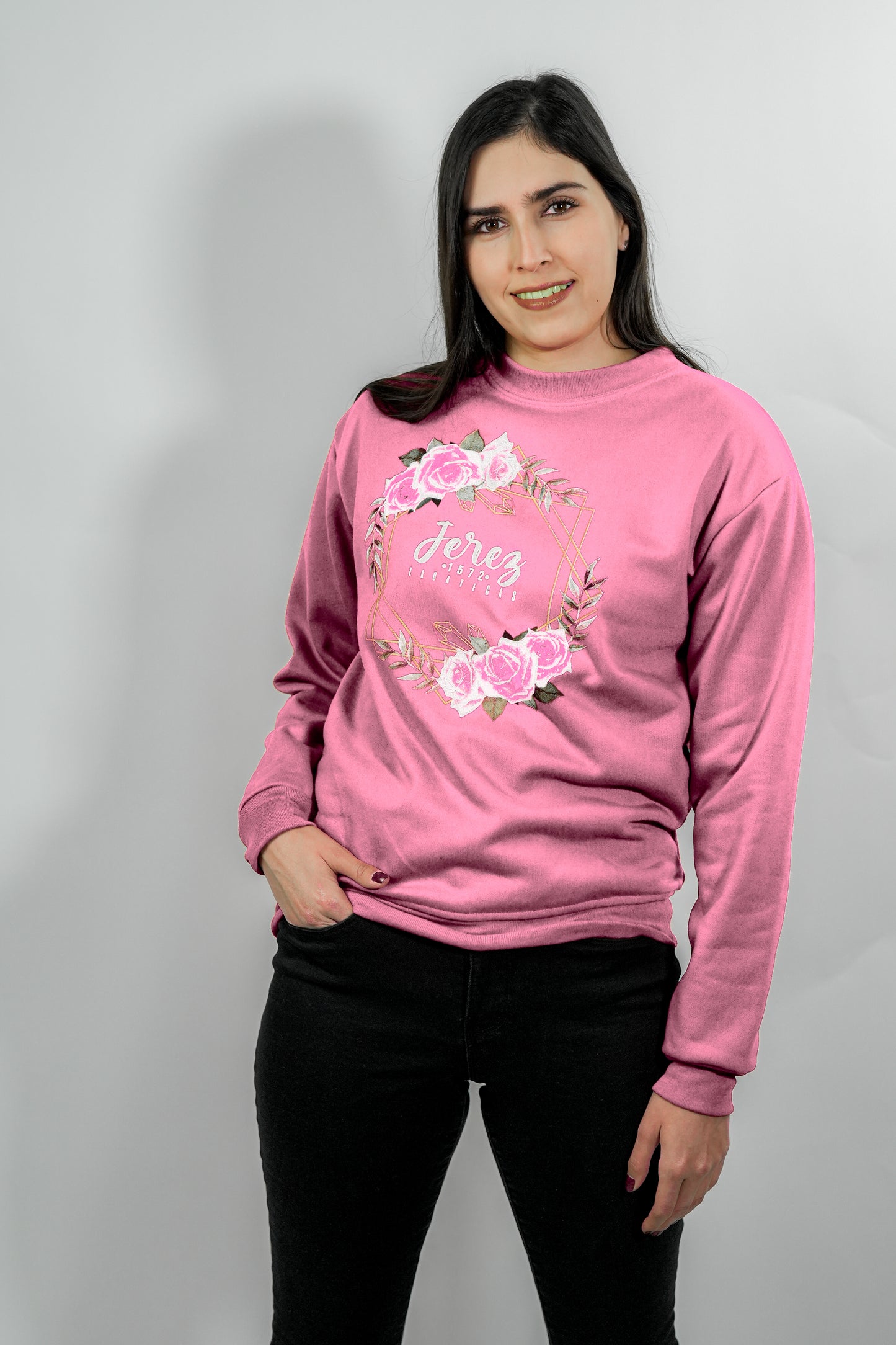 SUDADERA FLORES