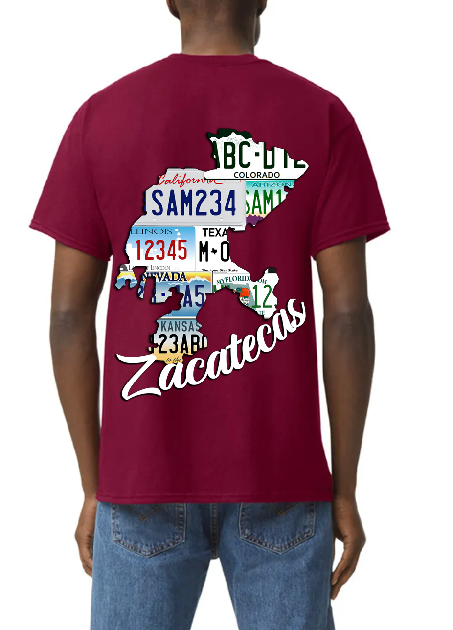 PLAYERA ALGODON ZAC PLACAS USA