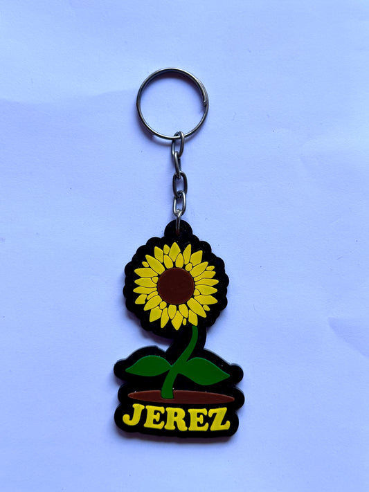 LLAVERO JEREZ GIRASOL  PVC