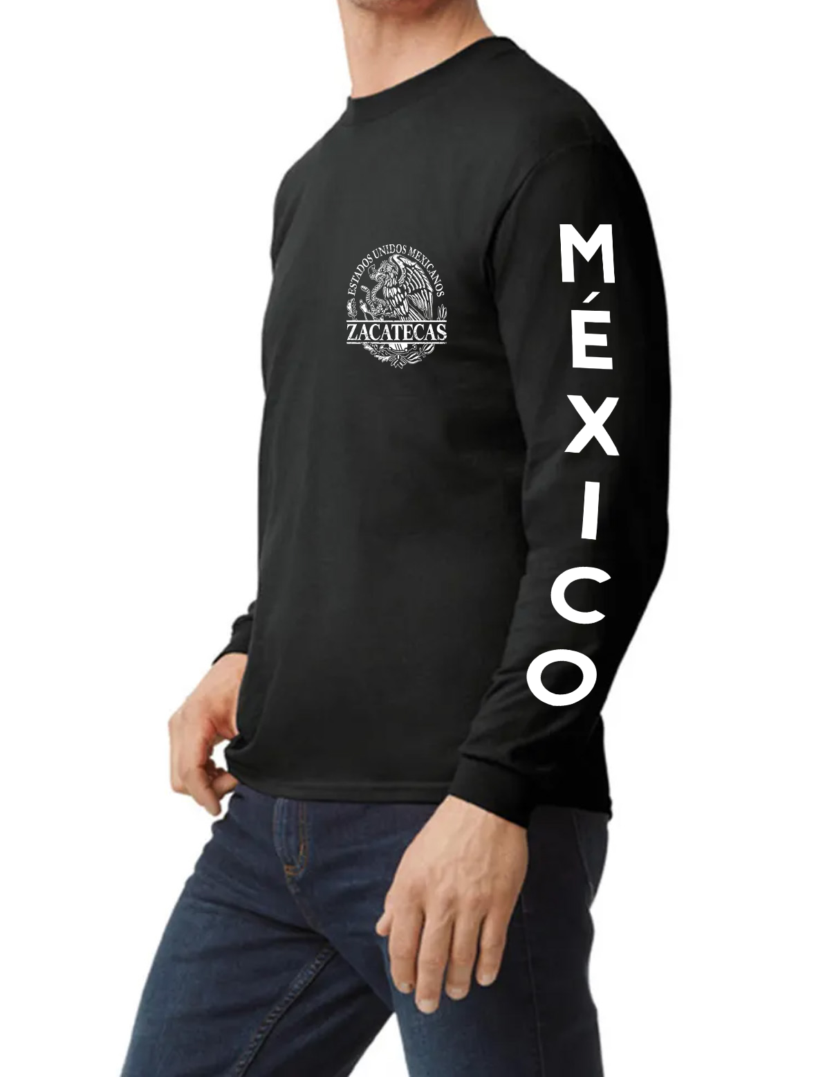 PLAYERA MANGA LARGA ESCUDO ZACATECAS