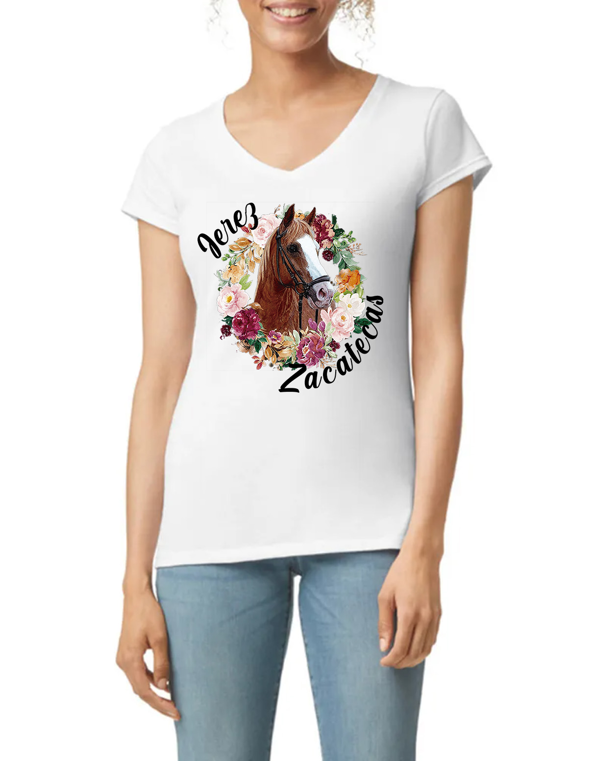 BLUSA ALGODON CABALLO FLORES