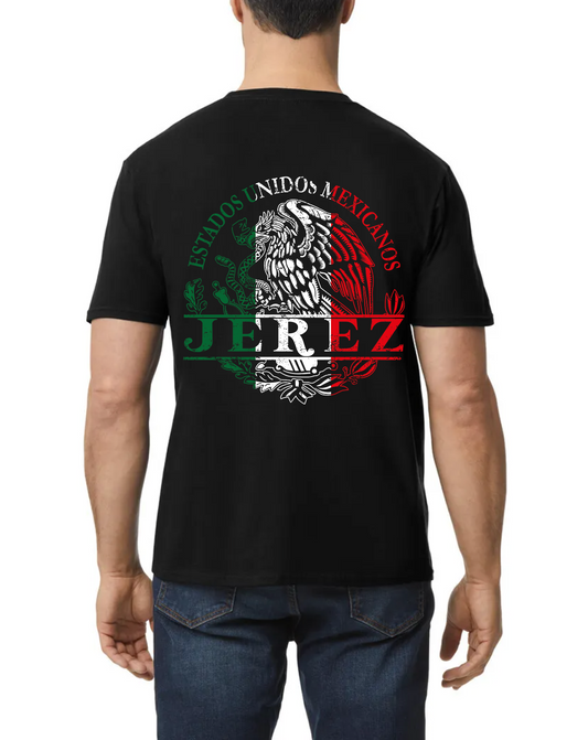 PLAYERA ALGODON ESCUDO TRICOLOR