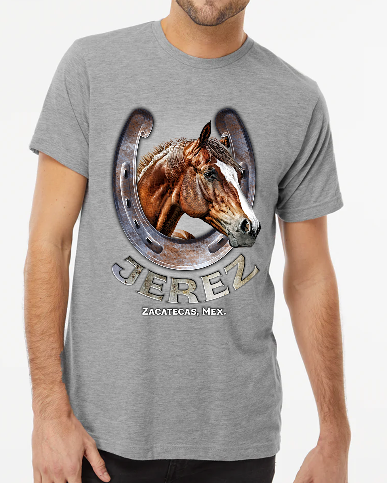 PLAYERA POLIESTER  CABALLO HERRADURA