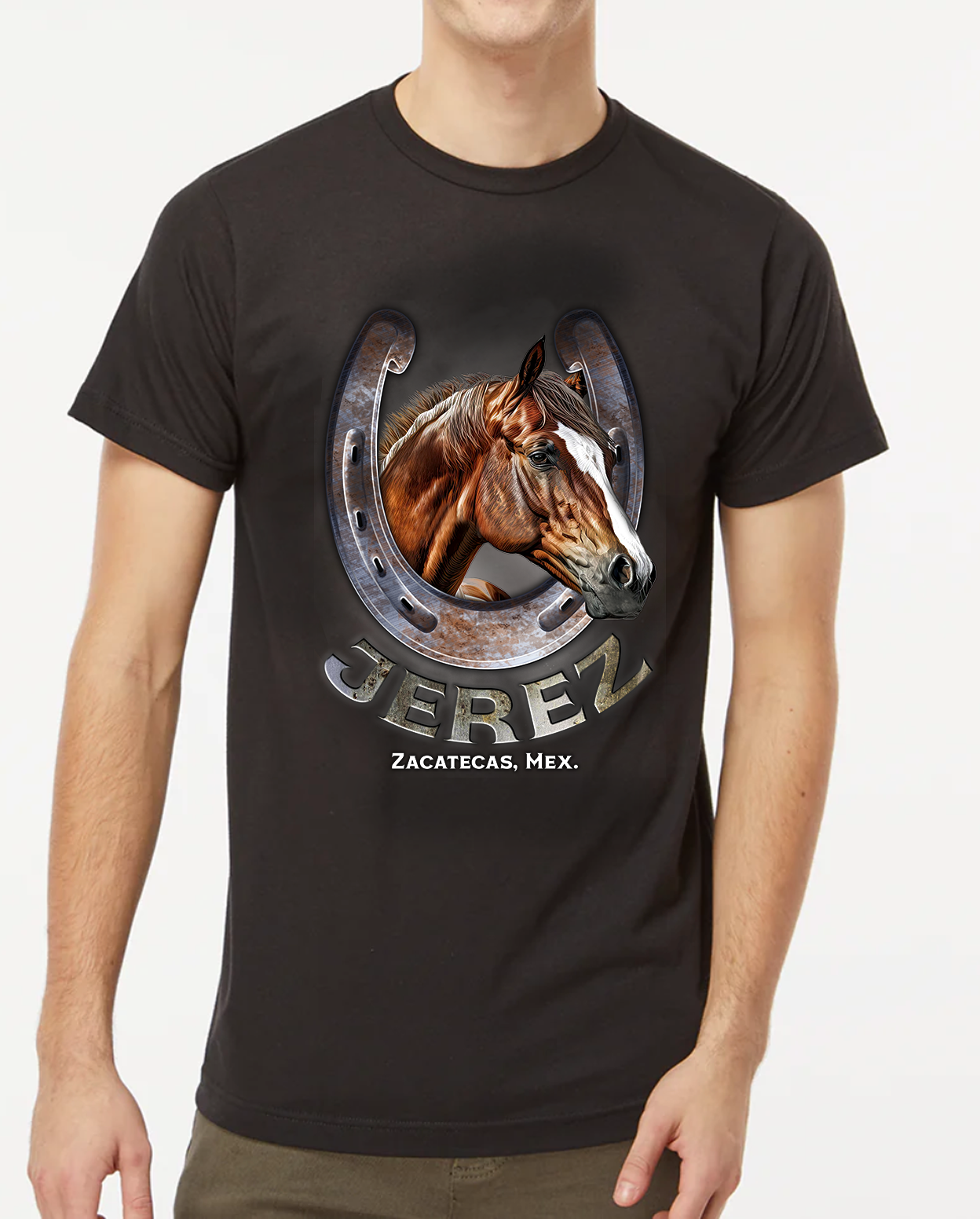 PLAYERA POLIESTER  CABALLO HERRADURA